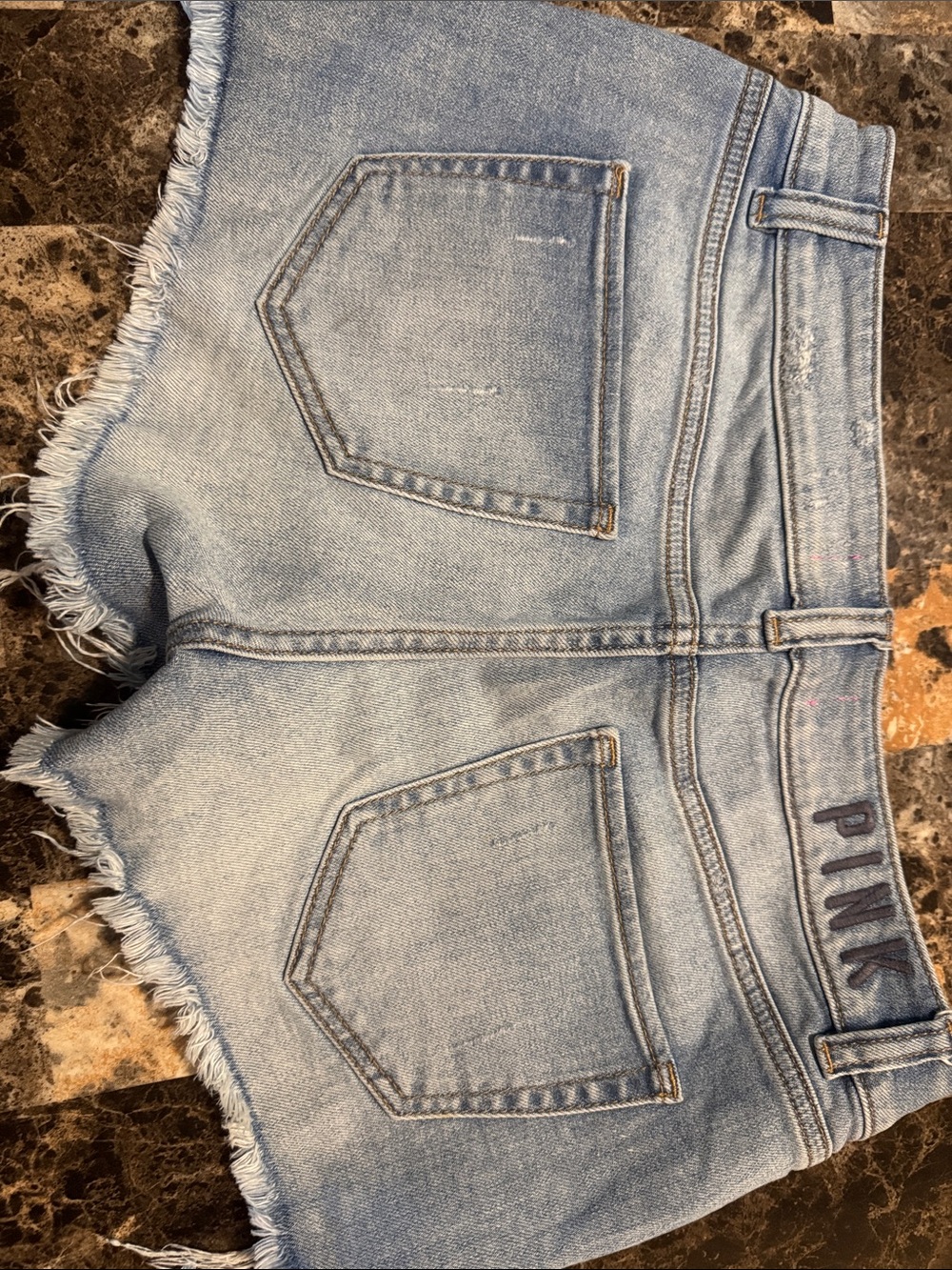 PINK jean shorts